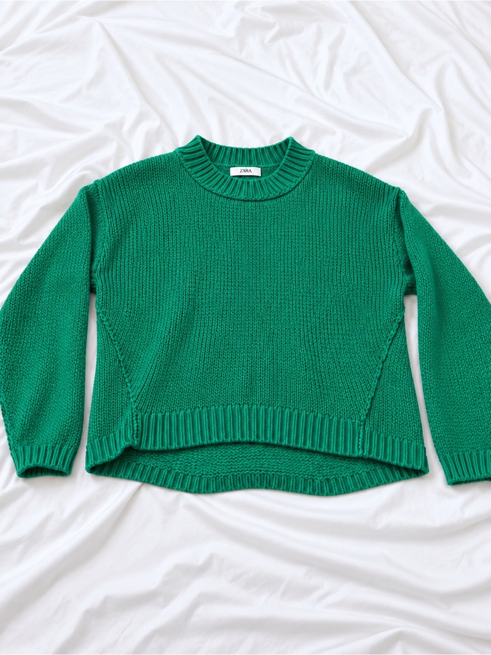 Treasure & Bond Emerald Green Crewneck Knit Sweater